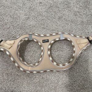 Beige and Brown Dog Harness